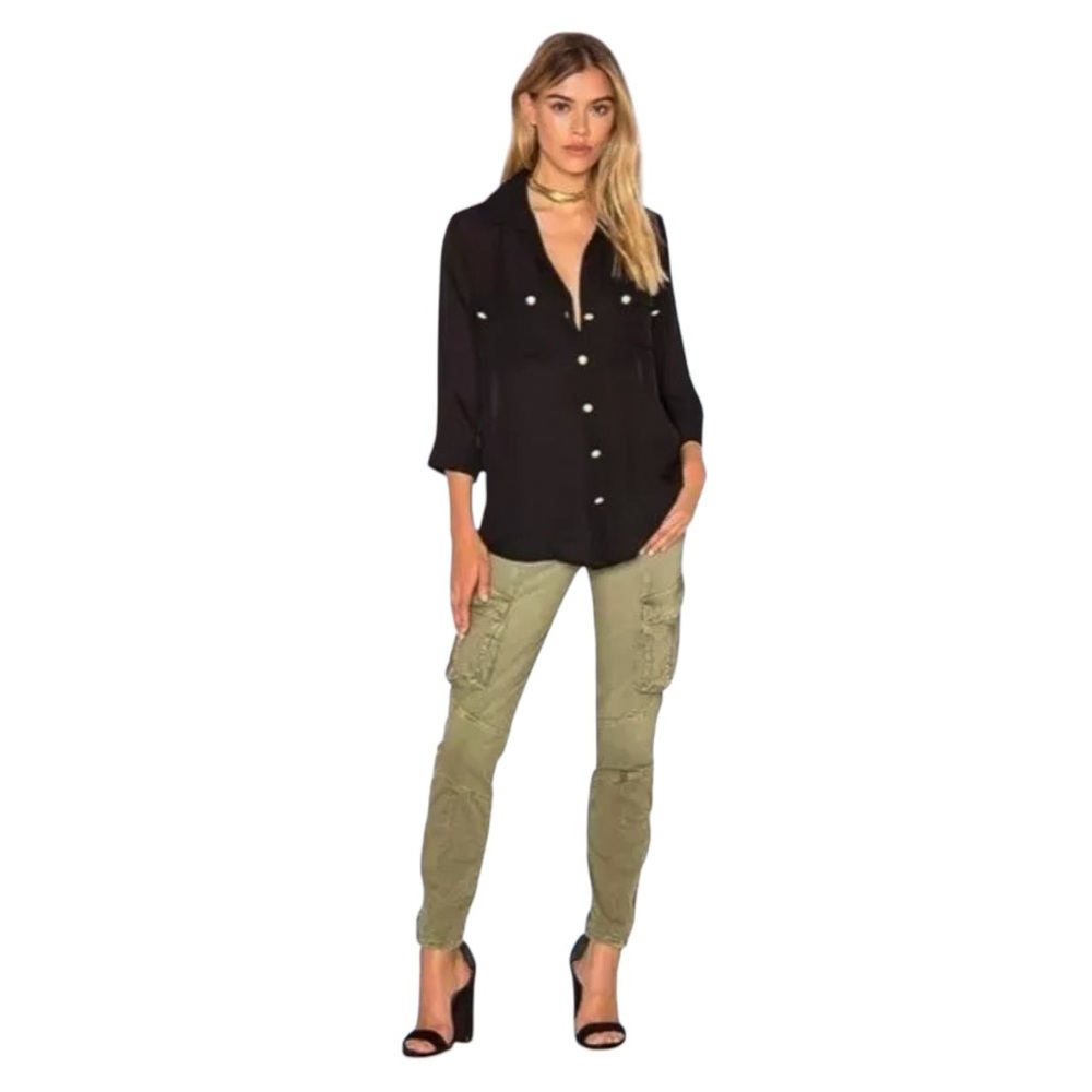 L'AGENCE Montgomery Skinny Cargo Pant in Brigade Color 
Sz 25